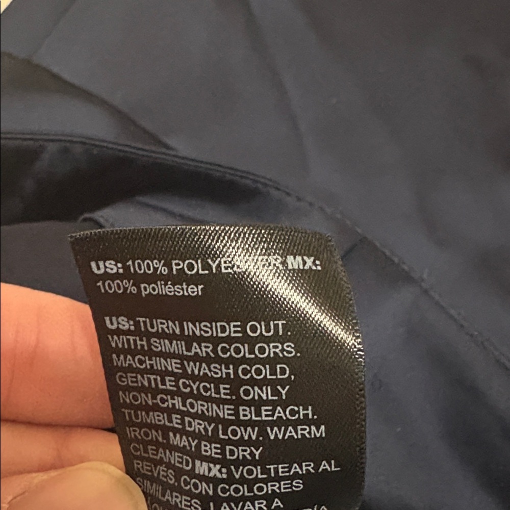 White House Black Market Navy Wide-Leg Satin Cargo Pants size 8 - Picture 7 of 7